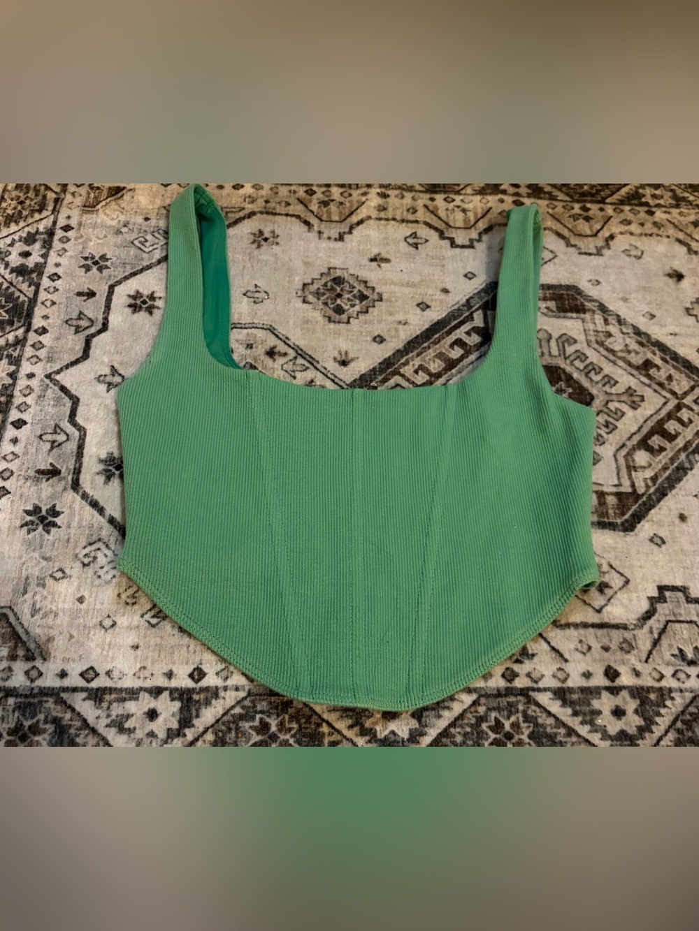 Princess Polly Green Corset Top Womens Sz 2